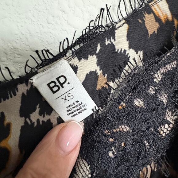 Leopard Print Lace Trim Cami Top XS – Satin Slip Tank Y2K Style Mobwife Vixen - Picture 4 of 6